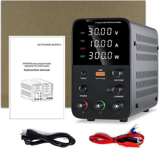 Alt view image 7 of 7 - dc Power Supply Adjustable DC Power Supply 30V 10A 60V 5A Lab Power Source Stabilized Power Supply Voltage Regulator Switch 220V (Color : WPS605H 60V 5A)