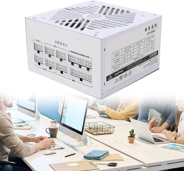 Alt view image 7 of 7 - 110-240V High Performances 850W PSUs Computer Power Supply for PC Fully Modulars with Quiet 120mm Cooling Fan