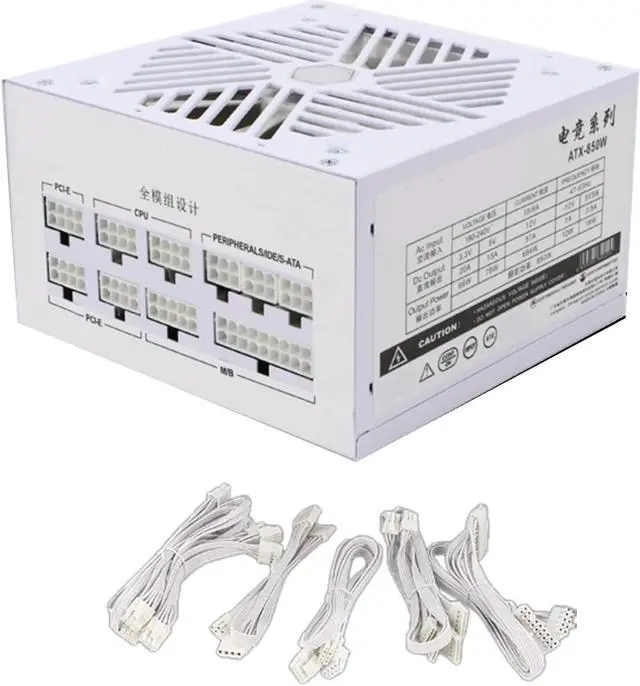 Alt view image 6 of 7 - 110-240V High Performances 850W PSUs Computer Power Supply for PC Fully Modulars with Quiet 120mm Cooling Fan