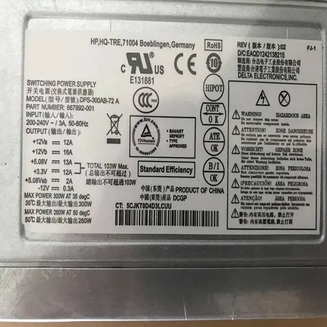Alt view image 3 of 4 - PSU for 400 480G1 G2 300W Power Supply DPS-300AB-73 A DPS-300AB-72A PCD009 PS-6301-4 PC7036 PS-5301-02 PS-6301-7