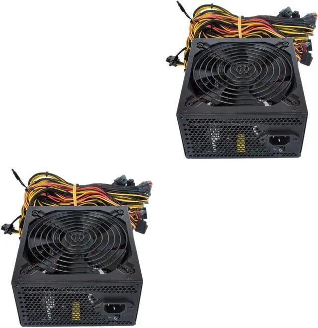 Main image of 2pcs Power Supply Desktop Computer Power Source Silent Power Source Computer Power Adapter Computer Part