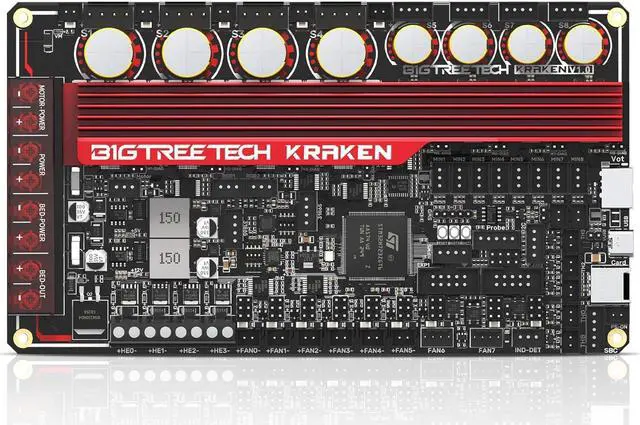 Main image of BIGTREETECH Kraken Control Board Onboard 8×TMC2160 Drivers Up to 60V High-Performance Perfect Fit Voron Phoenix CoreXY 3D Printer DIY Support Klipper/Marlin/RRF For HDMI5/HDMI7, EBB SB2209 CAN, BTT Pi
