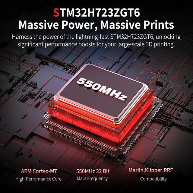 Alt view image 2 of 7 - BIGTREETECH Kraken Control Board Onboard 8×TMC2160 Drivers Up to 60V High-Performance Perfect Fit Voron Phoenix CoreXY 3D Printer DIY Support Klipper/Marlin/RRF For HDMI5/HDMI7, EBB SB2209 CAN, BTT Pi