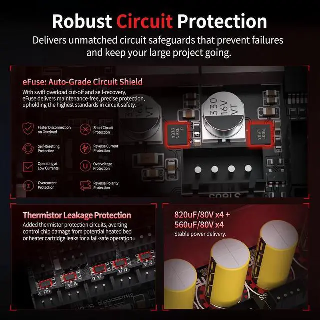 Alt view image 4 of 7 - BIGTREETECH Kraken Control Board Onboard 8×TMC2160 Drivers Up to 60V High-Performance Perfect Fit Voron Phoenix CoreXY 3D Printer DIY Support Klipper/Marlin/RRF For HDMI5/HDMI7, EBB SB2209 CAN, BTT Pi