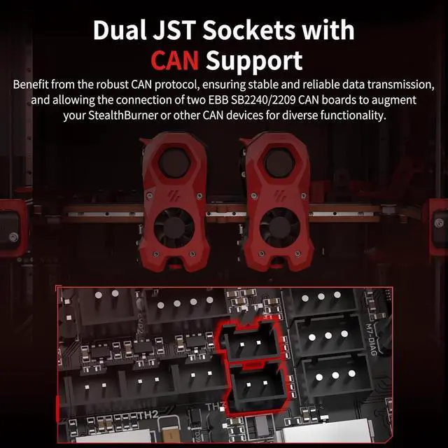 Alt view image 5 of 7 - BIGTREETECH Kraken Control Board Onboard 8×TMC2160 Drivers Up to 60V High-Performance Perfect Fit Voron Phoenix CoreXY 3D Printer DIY Support Klipper/Marlin/RRF For HDMI5/HDMI7, EBB SB2209 CAN, BTT Pi
