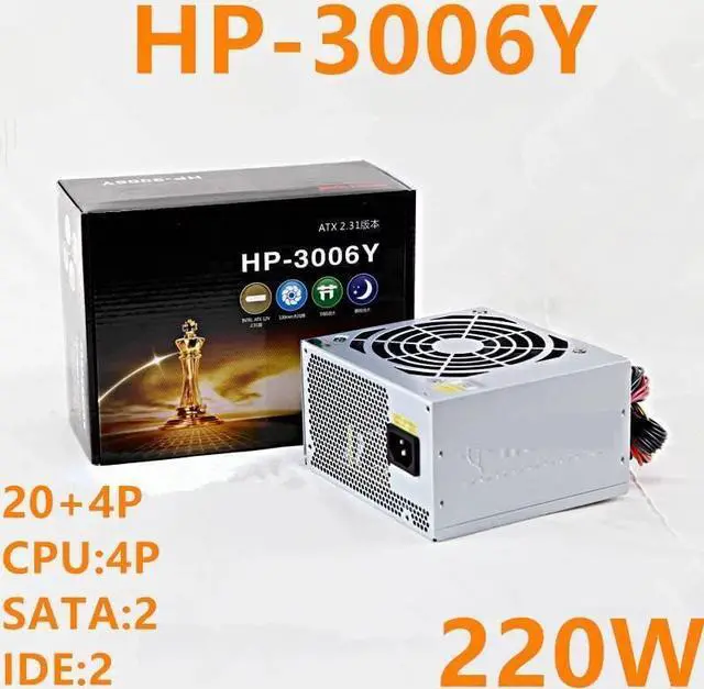 Alt view image 5 of 5 - PC PSU for Computer Power Supply for Silent Desktop 220W Switching Power Supply 3006Y