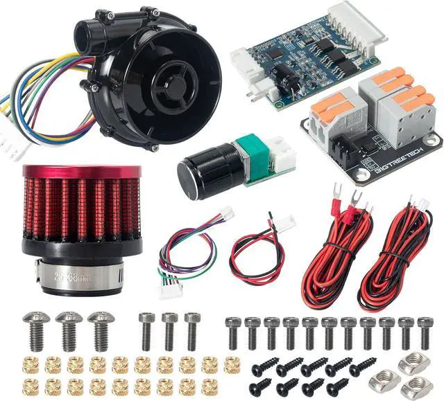 Main image of BIGTREETECH Universal Turbo Kit 24V Brushless Centrifugal Air Blower WS7040 BLDC Blower Fan 6.5kpa Blower Kit with Universal Controller Adapter&Air Filter 3D Printer Part for Voron2.4, VzBot, HevORT