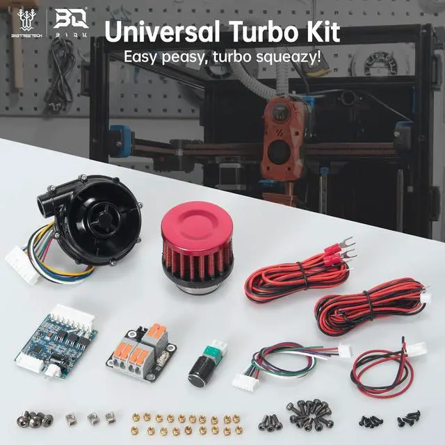 Alt view image 5 of 7 - BIGTREETECH Universal Turbo Kit 24V Brushless Centrifugal Air Blower WS7040 BLDC Blower Fan 6.5kpa Blower Kit with Universal Controller Adapter&Air Filter 3D Printer Part for Voron2.4, VzBot, HevORT