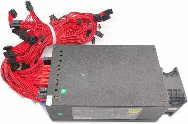 Alt view image 5 of 6 - Modular 2000W PSU for Mining 110 220V ATX Power Supply Bitcoin for pc Computer Power Source RX580 rx570 RX470 Support 9 GPU