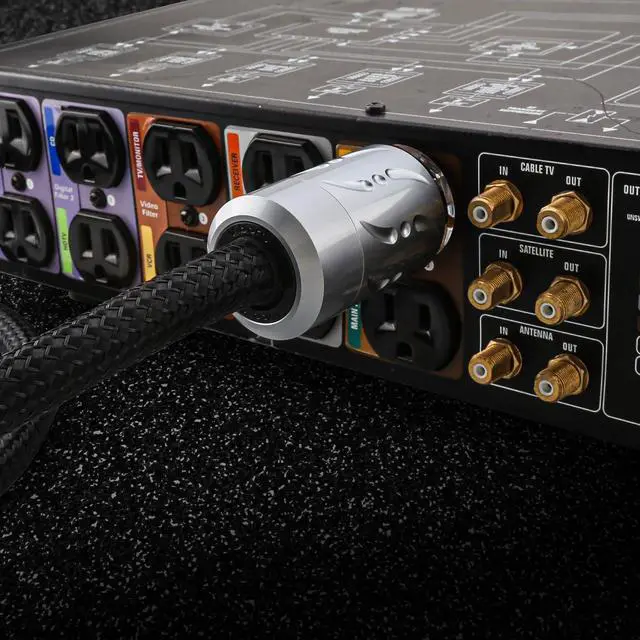 Alt view image 2 of 7 - Viborg VP1501 HiFi Power Cable, 5FT/1.5M, C19 20A IEC320 Hi-End Audio Power Cord, US AC Mains Cord with Pure Red Copper Power Plug