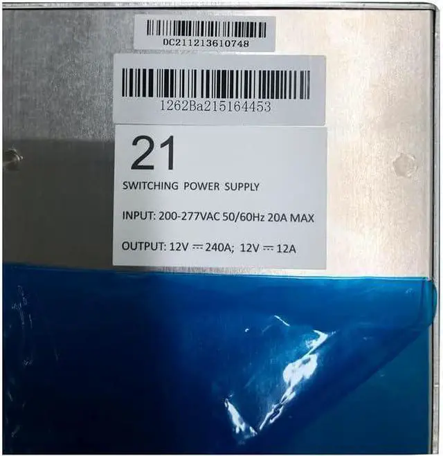 Alt view image 4 of 5 - Whatsminer M20s Power Supply, 185V-300V P21 PSU for Whatsminer M20s M21s BTC Mining Machine