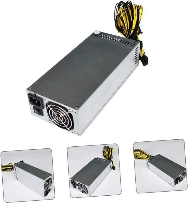 Alt view image 7 of 7 - 2pcs Miner Power Supply Desktop Computer Power Supply Quiet Power Supply Silent Power Source Mining Computer Power Adapter Computer Part Computer Power Source Silent Power Supply