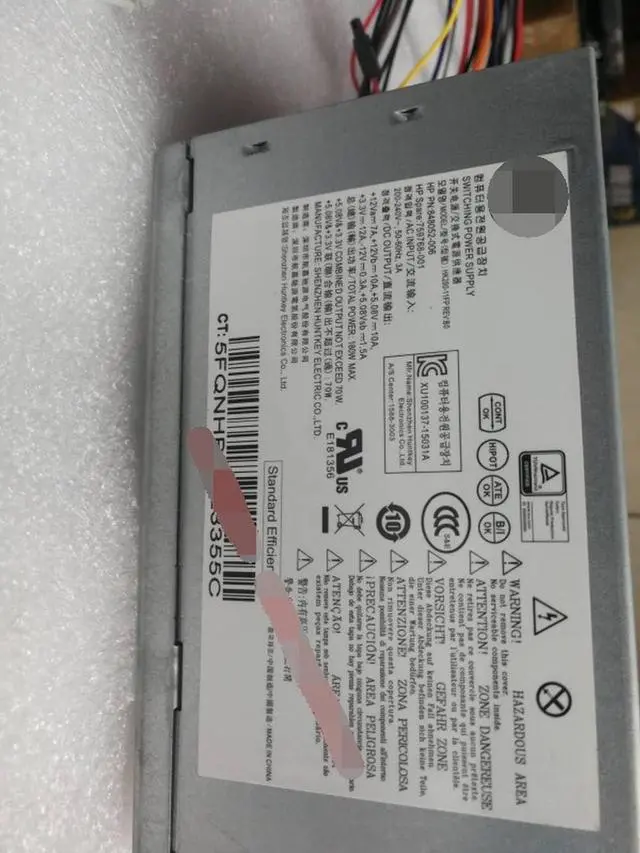 Alt view image 3 of 5 - HK280-11FP for Desktop PC Power Supply ATX12V series D13-180P1A PCD009 for 280MT G1 G2 PC power supply 848052-006