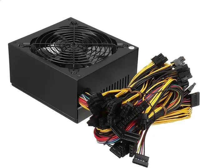 Alt view image 2 of 7 - 1800W Miner Graphics Card Power Supply for Mining 180~240V 80Plus Platinum Certified ATX PSU