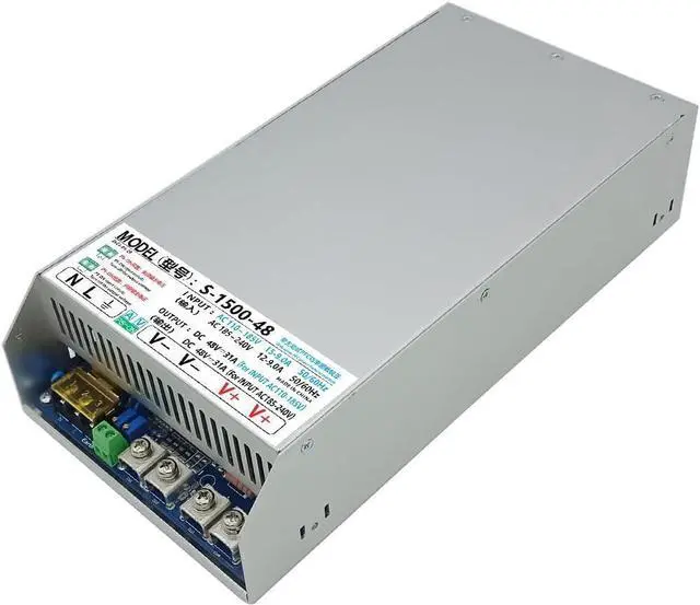 Main image of JINGMAIDA Switching Power Supply 1500W 110-240V AC to DC 48V 31A 1500W Power Supply with PFC for Computer Project, LED Strip Lights, 3D Printer