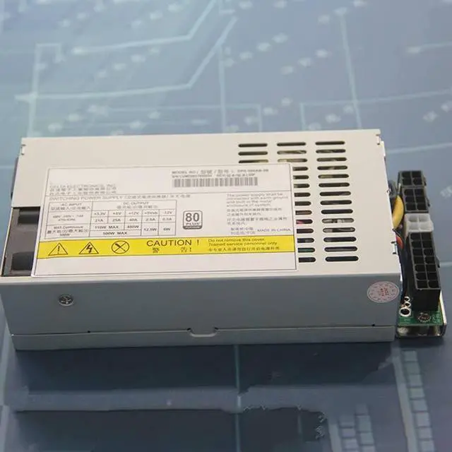 Alt view image 3 of 5 - PSU for 80plus Platinum Itx Flex Small 1U K39 T49 T34 39 R47 44 M41 A35 S3 500W Power Supply DPS-500AB-5B