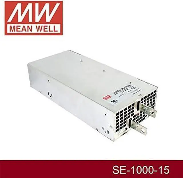 Alt view image 2 of 4 - Enclosed Type 1000.5W 15V 66.7A SE-1000-15 Meanwell AC-DC SMPS SE-1000 Series MEAN WELL Switching Power Supply