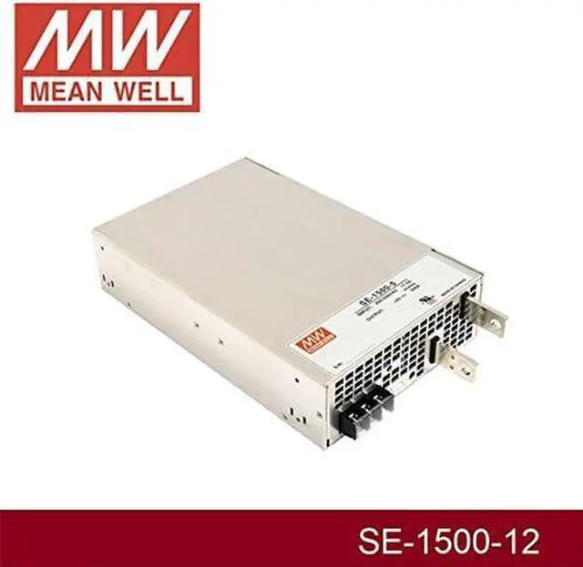 Alt view image 3 of 3 - Enclosed Type 1500W 12V 125A SE-1500-12 Meanwell AC-DC SMPS SE-1500 Series MEAN WELL Switching Power Supply