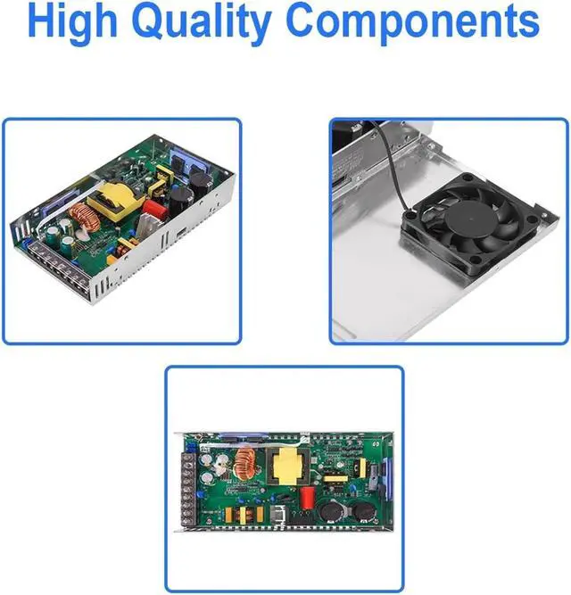 Alt view image 5 of 6 - Adjustable 500W 600W 1000W 1500W Power Supply 0-12V 15V 24V 36V 48V 60V 72V 85V 90V 110V 150V 200V 110/220V Ac to Dc Smps(1500W,220V_0-150VDC)