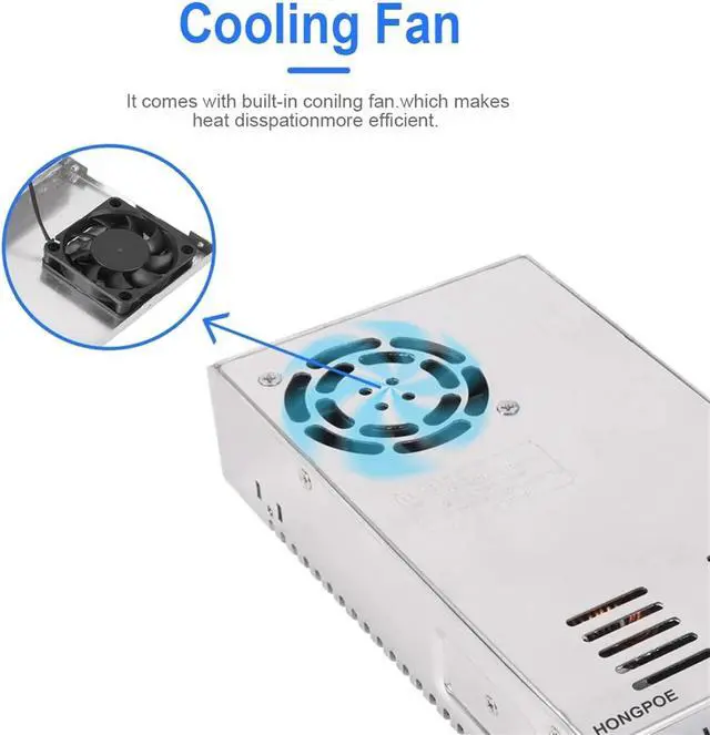 Alt view image 6 of 6 - Adjustable 500W 600W 1000W 1500W Power Supply 0-12V 15V 24V 36V 48V 60V 72V 85V 90V 110V 150V 200V 110/220V Ac to Dc Smps(1500W,220V_0-150VDC)