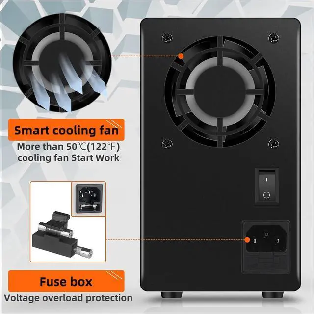 Alt view image 5 of 7 - dc Power Supply 120V/60V/30V 10A / 5A Digits Digital Variable LAB DC Power Supply Adjustable Voltage Regulator Laptop Repair Rework AC 110V/220V (Color : Programmable 120V3A, Size : 220V)