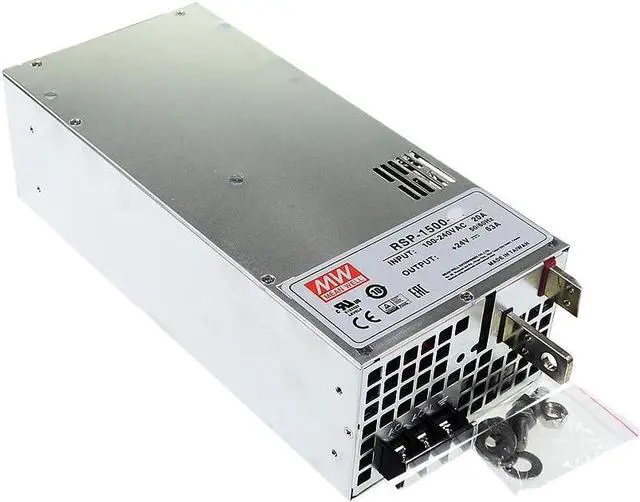 Main image of MEAN WELL RSP 1500W Switching Power Supply AC/DC Single Output RSP-1500-12 125A Slim Type Enclosed Power Supply Driver Transformer with PFC Function