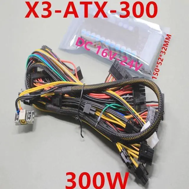 Alt view image 6 of 6 - PSU Board for PICO-Box VR Power Supply DC 16-24V 24PIN Rated 250W Peak 300W Mini Computer Power Module X3-ATX-300