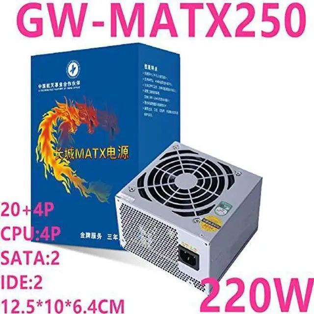 Alt view image 5 of 5 - PC PSU for Great Wall AMD SFX Quiet Small Power Supply 220W Power Supply GW-MATX250