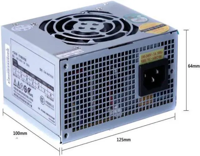 Alt view image 4 of 6 - PC PSU for SFX Mini Chassis Quiet Small Power Supply 270W Power Supply Switching GW-MATX300