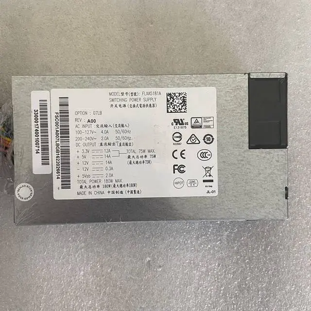 Alt view image 4 of 6 - PSU for Single Mini 1U 180W Switching Power Supply FLXA5181A FLXA 5181A-07LB