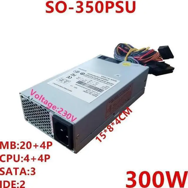 Alt view image 5 of 5 - PSU for Rosor AIO ITX Flex NAS Small 1U 300W Power Supply SO-350PSU
