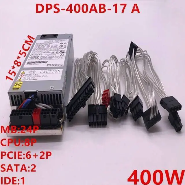 Alt view image 6 of 6 - PSU for Fully Modular 80plus Gold AIO HTPC Flex Small 1U K39 400W Switching Power Supply DPS-400AB-17 A