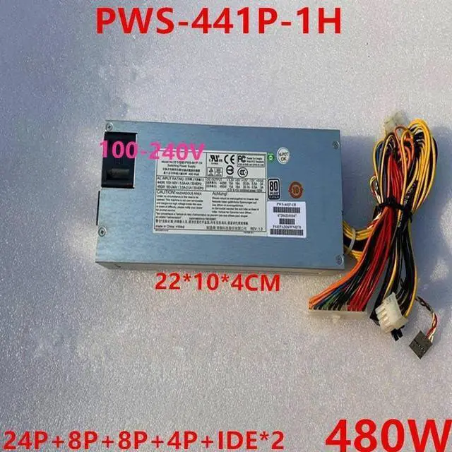 Alt view image 6 of 6 - Almost PSU for 80plus Platinum 813M-4 6018R-MT 1U 480W Switching Power Supply PWS-441P-1H