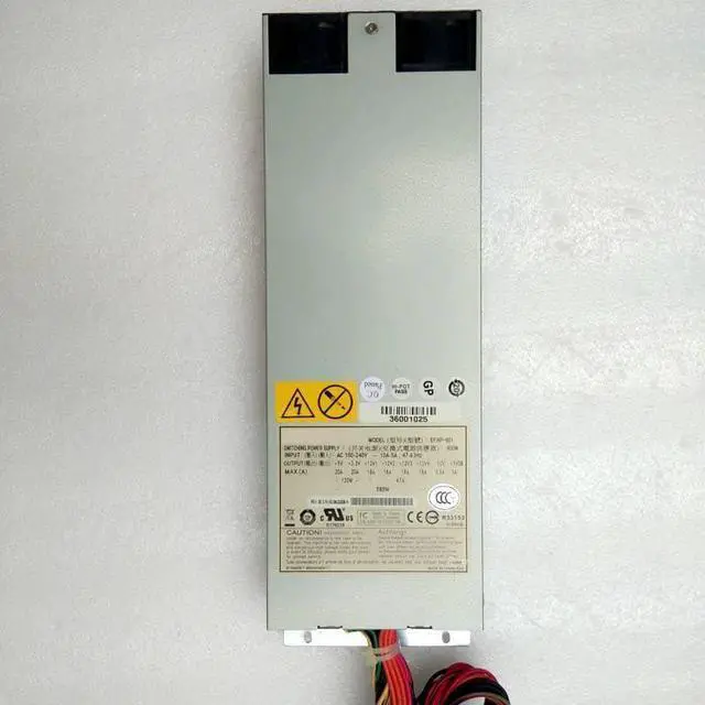 Alt view image 4 of 6 - PSU for R510 G6 1U 600W Switching Power Supply EFAP-601 36001025