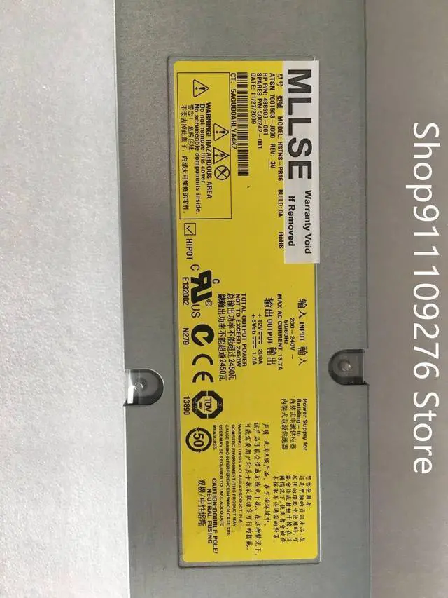 Alt view image 3 of 6 - PSU for C7000 server power supply HSTNS-PR16 ATSN 7001503-J000 488603-001 500242-001 MAX 2450W