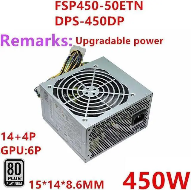 Alt view image 6 of 6 - PSU for Q87 Q77 1070 1080Ti 14Pin 450W Power Supply FSP450-50ETN DPS-450DP HK380-16FP FSP280-40PA 54Y8899