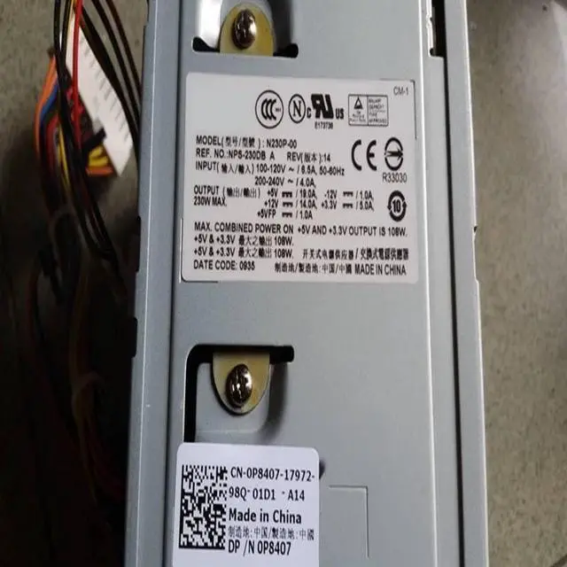 Alt view image 3 of 4 - PSU for 520 620 330 915 945 955 965 3100 5100 9100 230W Power Supply L230P-00 N230P-00 H230P-00 NPS-230DB A