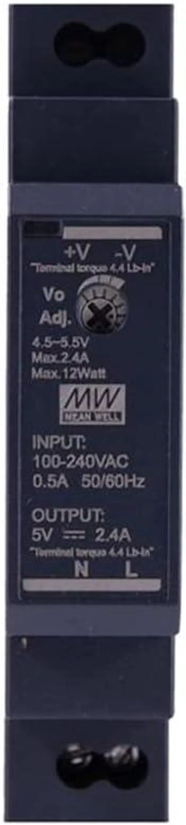 Alt view image 3 of 7 - (12PACK) Mean Well HDR Switch Mode DIN Rail Power Supply 120 ? 370 V Dc, 85 ? 264 V Ac Input HDR-15 Series 15W (HDR-15-5)