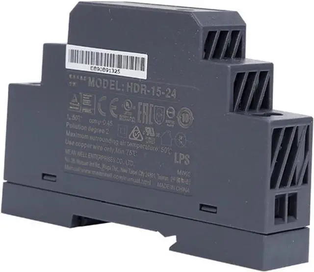 Alt view image 3 of 7 - (12PACK) Mean Well HDR Switch Mode DIN Rail Power Supply 120 ? 370 V Dc, 85 ? 264 V Ac Input HDR-15 Series 15W (HDR-15-24)