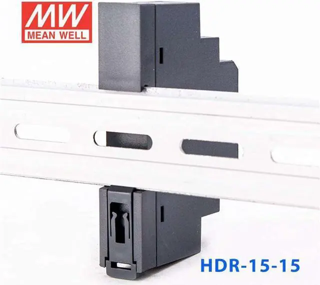 Alt view image 4 of 7 - (12PACK) Mean Well HDR Switch Mode DIN Rail Power Supply 120 ? 370 V Dc, 85 ? 264 V Ac Input HDR-15 Series 15W (HDR-15-15)