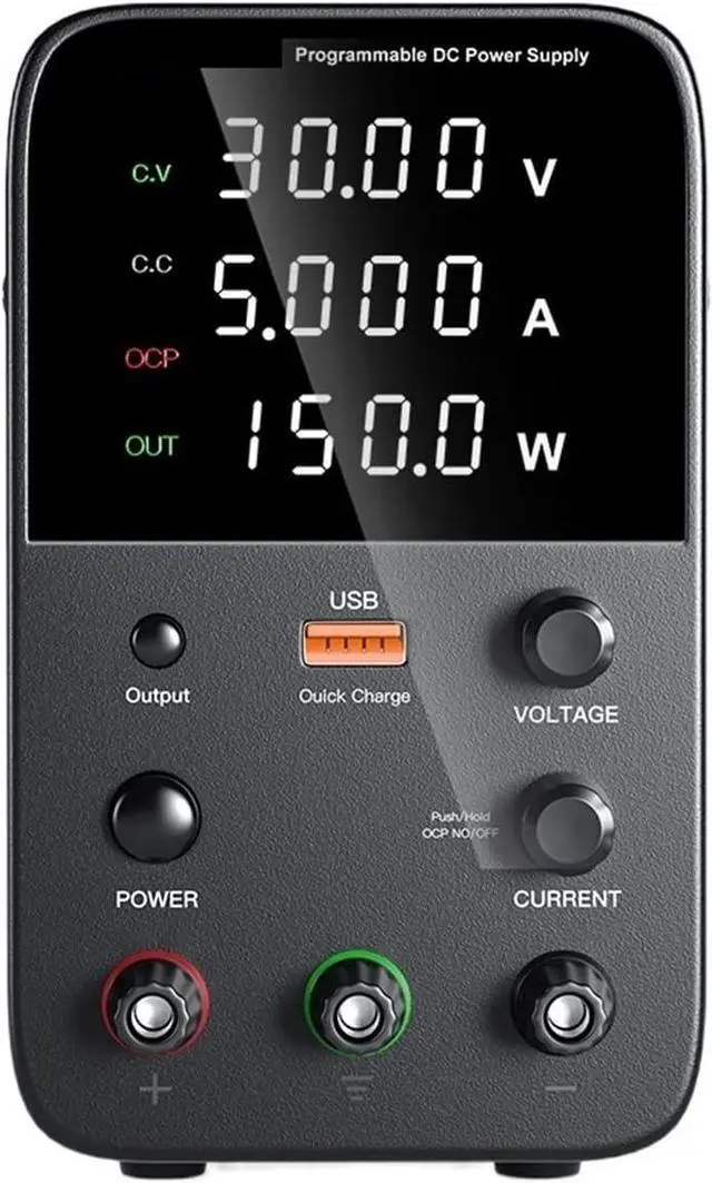 Main image of dc Power Supply Adjustable DC Power Supply 30V 10A Laboratory Programmable Power Supply 60V 5A USB Power Supply Short Circuit (Color : 30V 5A)
