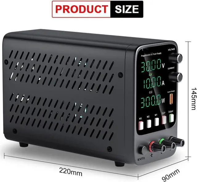 Alt view image 4 of 7 - dc Power Supply USB Laboratory Power Supply 30V, 10A Adjustable DC Power Supply with Memory Function programmable Switching Power Supply (Color : APS3010H)