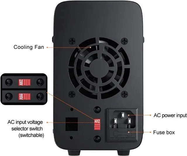 Alt view image 6 of 6 - dc Power Supply USB Laboratory Power Supply 30V, 10A Adjustable DC Power Supply with Memory Function programmable Switching Power Supply (Color : APS3010H)