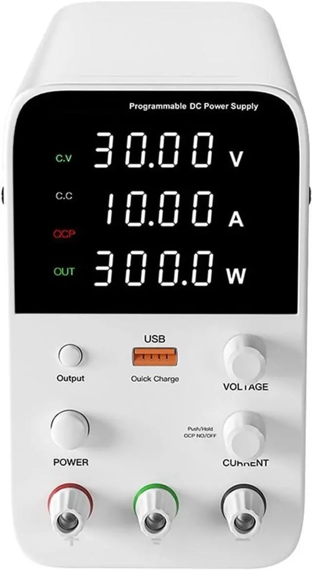 Alt view image 2 of 7 - dc Power Supply Laboratory Workbench Power Supply 30V 10A Adjustable DC Power Supply Programmable Memory Function Switching Power Supply (Color : WPS1203B 120V 3A)