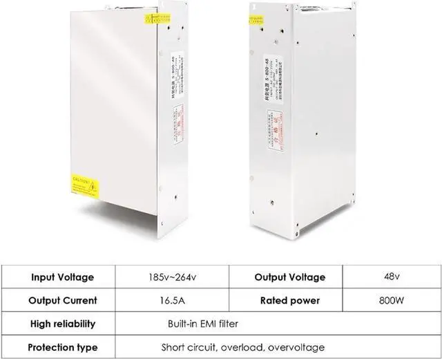 Alt view image 6 of 6 - DC Switching Power supply 800W output 12/24/36/48V DC Power Supply Switch(0-70V)