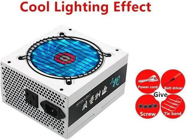 Alt view image 3 of 6 - PC PSU for TG PCI-E Rated 500W Peak 750W Switching Power Supply TG750