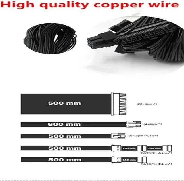 Alt view image 5 of 6 - PC PSU for TG PCI-E Rated 500W Peak 750W Switching Power Supply TG750