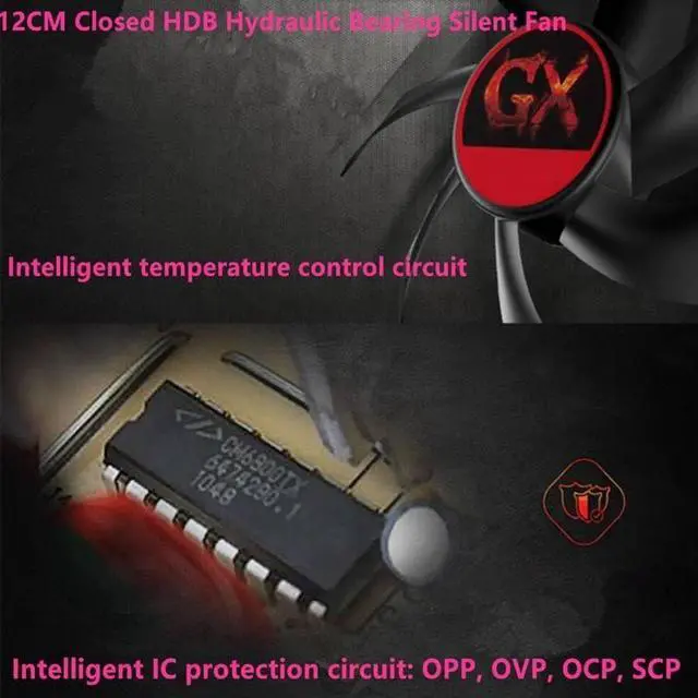 Alt view image 5 of 6 - PSU for ATX Dorsal line Broad Silence 600W Switching Power Supply GX600