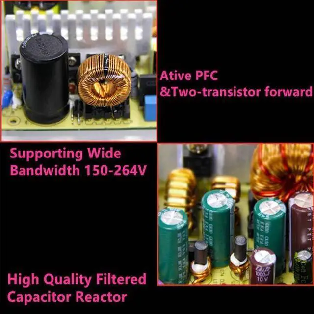 Alt view image 3 of 6 - PSU for ATX Dorsal line Broad Silence 600W Switching Power Supply GX600