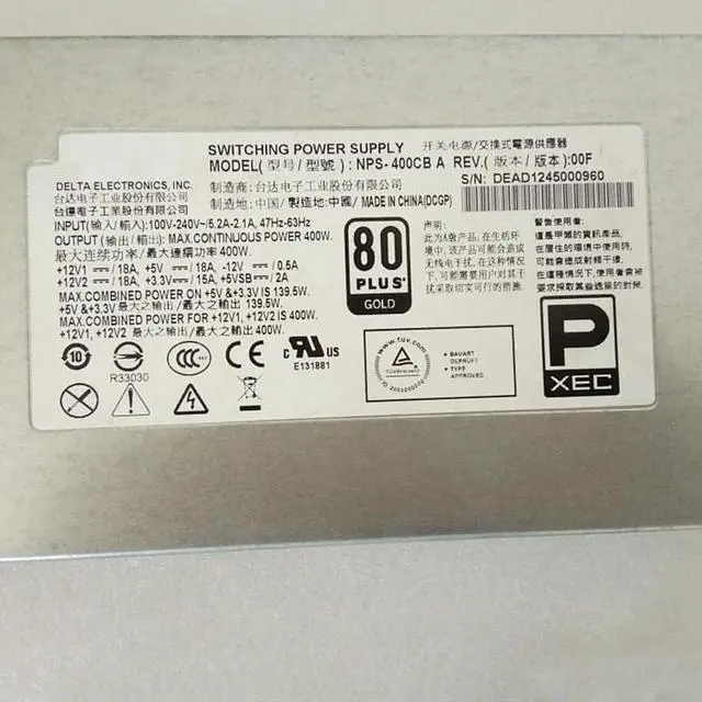 Alt view image 5 of 5 - for Server Power Supply NPS-400CB A NPS-400CB B 1U 400W Fully Tested